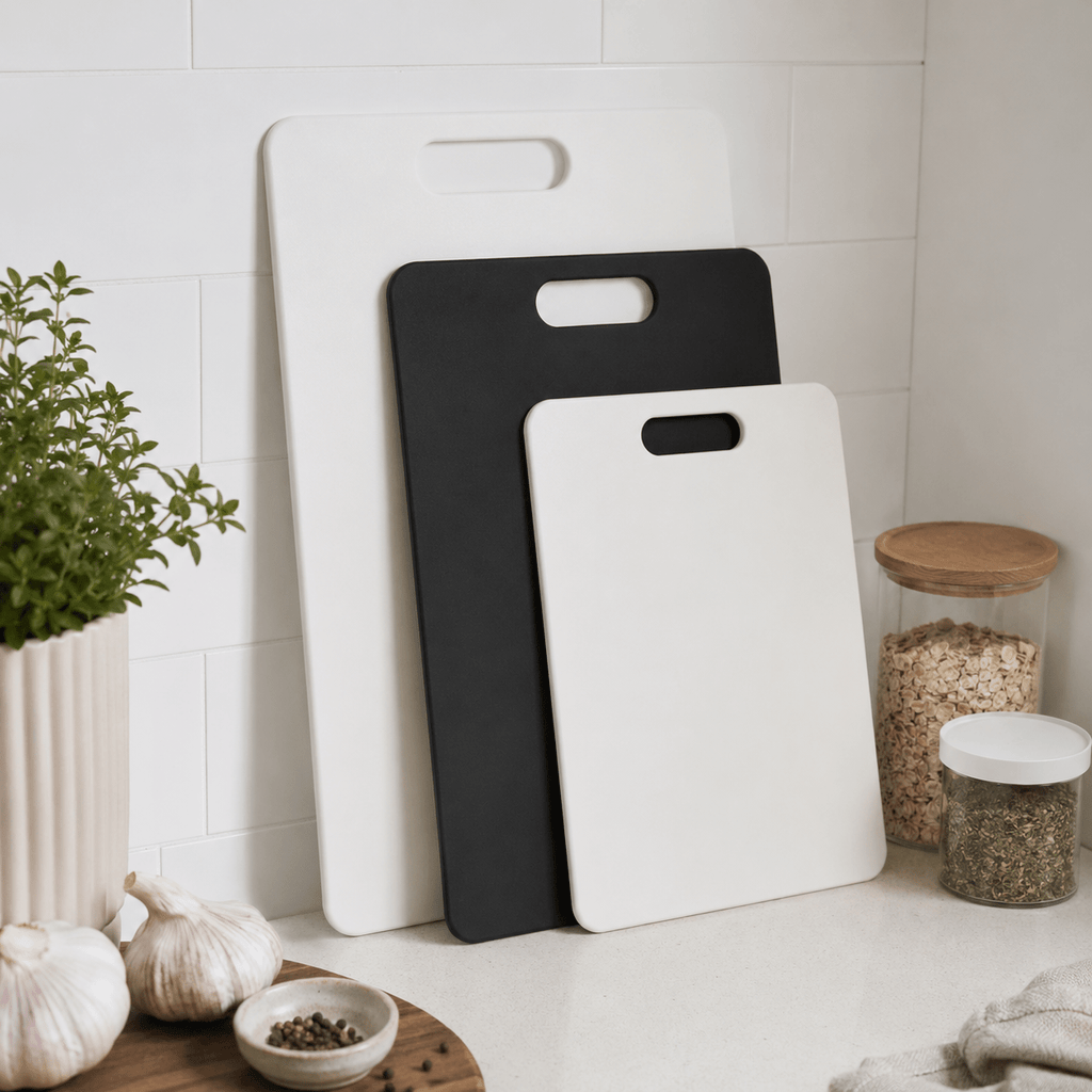 Luma & Home Wood Fibre Chopping Board 3 Piece Set Mixed