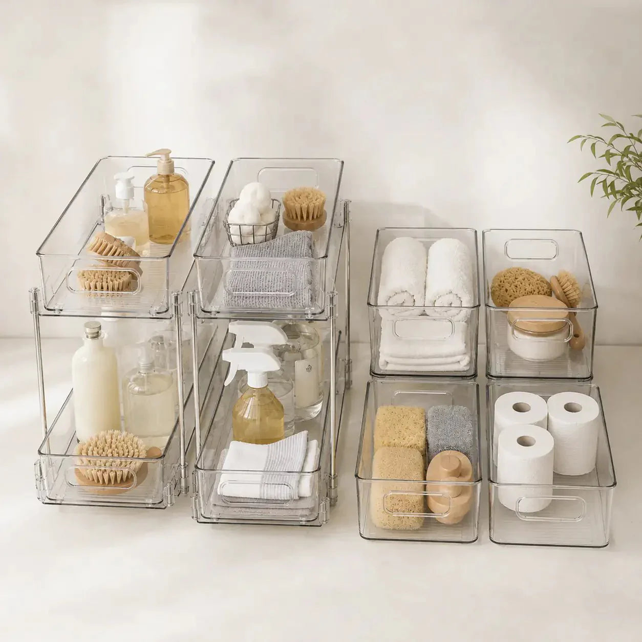 Luma & Home Clearview Under Sink Storage Set 6-Piece