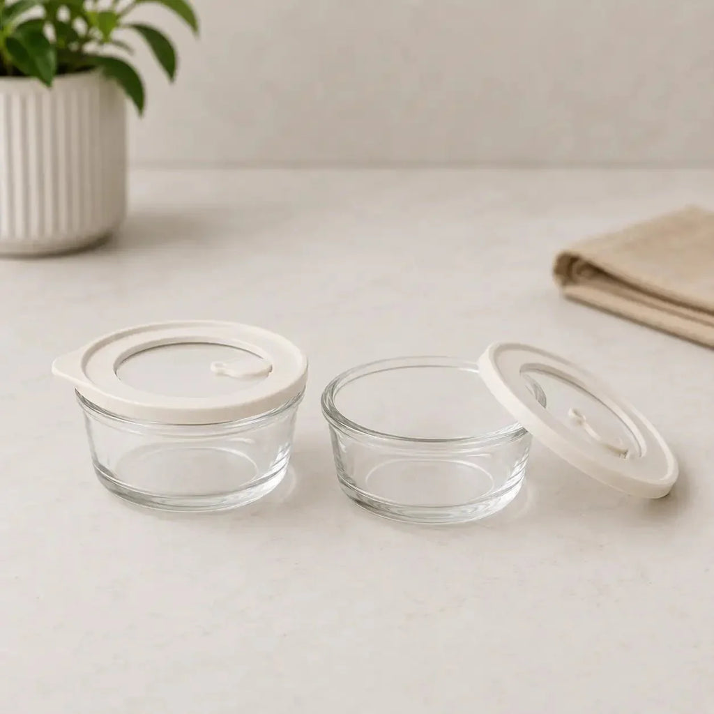 Luma & Home Glass Food Storage Containers 200ml 2pc Set