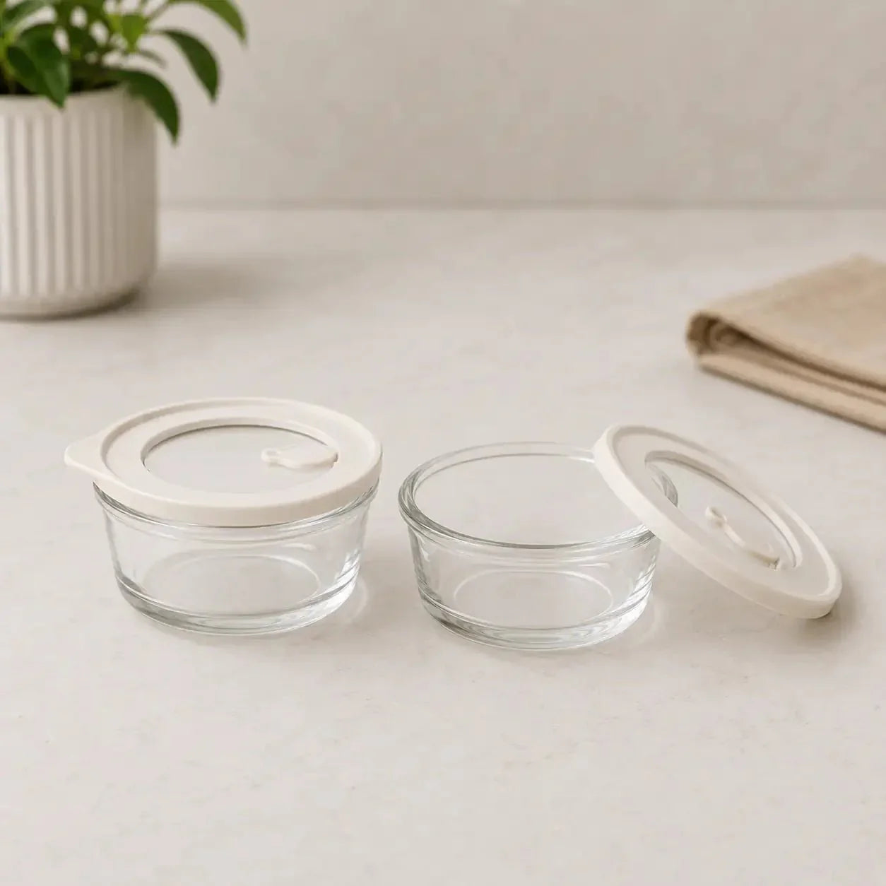 Luma & Home Glass Food Storage Containers 200ml 2pc Set