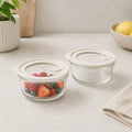 Luma & Home Glass Food Storage Containers 200ml 2pc Set